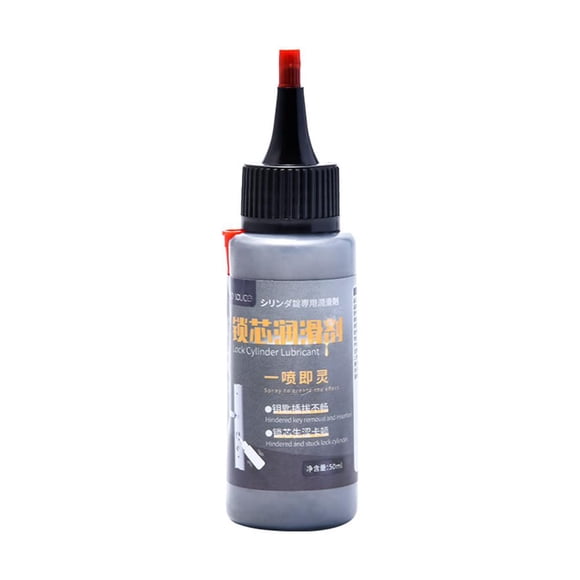 Graphite Lubricant Powder for Locks - Dry Lubricant with Precision Tip for Door Locks, Padlocks, Garage Doors & Tools, Dust-Free, Long-Lasting Formula, 50ml (3pcs)