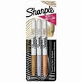 thumbnail image 1 of Sharpie Marqueurs Permanents Métalliques, Pointe Fine, Couleurs Assorties, Lot de 3, 1 of 5