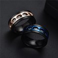 thumbnail image 2 of Xihbxyly Meditation Rotatable Ring With Roman Numerals For Men resist Anxiety Clearance Items, 2 of 9
