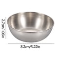 thumbnail image 2 of Dvkptbk Bowls 金色小吃蘸酱碟创意不锈钢调味碟蘸料碟酱油碟寿司蘸碗 Kitchen Gadgets on Clearance, 2 of 2