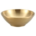 thumbnail image 1 of Non-slip Stainless Steel Bowl Stainless Steel Soup Bowl Korean Style Golden Silver Color Fruit Salad Bowl Single Layer Home Tableware Kitchen Utensils, 1 of 1