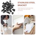 thumbnail image 2 of 50pcs Angle Brackets L Shaped Shelf Bracket Stainless Steel Joint Fastener, 2 of 8