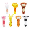 thumbnail image 1 of Bangcool 7PCS Infant Rattle Cute Plush Animal Educational Bell Shaker Rattle Musical Toy, 1 of 10