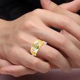 thumbnail image 2 of RYLOS Men's Rings 14K Yellow Gold Classic 7X5MM Oval Gemstone & Diamond Ring Opal October Birthstone Rings For Men, Gold Rings Size 13, 2 of 6