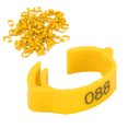 thumbnail image 1 of Chicken Foot Rings, Retractable Six Card Slots 10pcs/set Poultry Leg Bands Safe And Non-  For Poultry For Outdoors For Daily For Home Yellow, 1 of 8