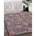 thumbnail image 2 of Ahgly Company Indoor Square Abstract Rosy Purple Oriental Area Rugs, 7' Square, 2 of 6