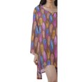 thumbnail image 4 of Moomaya Robe de Cocktail Imprimée à Manches Longues Tenues de Noël Robe Courte pour les Fêtes, 4 of 4