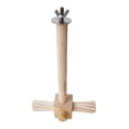 thumbnail image 3 of Wood Parrot Perch Cage Accessories Tabletop Bird Perch Bird Training Perch Stand Wooden Rods, 3 of 9