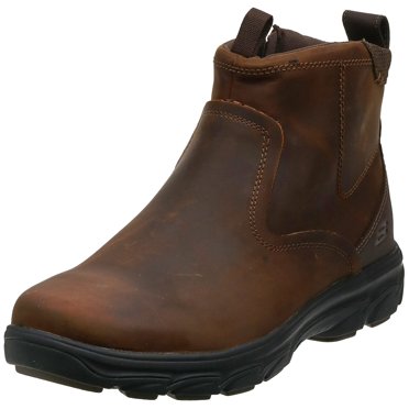 Skechers USA Botte Chukka Resment Korver pour Homme, Brun Foncé, 10.5 M US