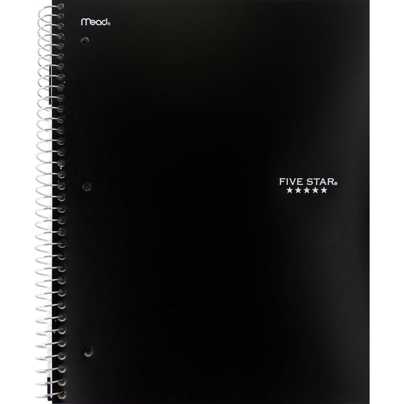 Five Star Cahier noir 1 sujet, 11 po