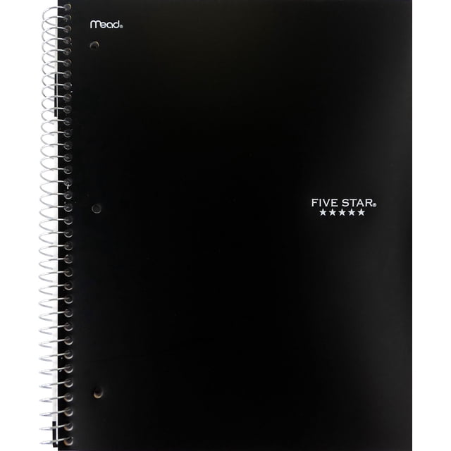 Five Star Cahier noir 1 sujet, 11 po
