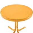 thumbnail image 4 of Pemberly Row Modern Steel Metal Patio End Table in Tangerine Gloss/White, 4 of 9