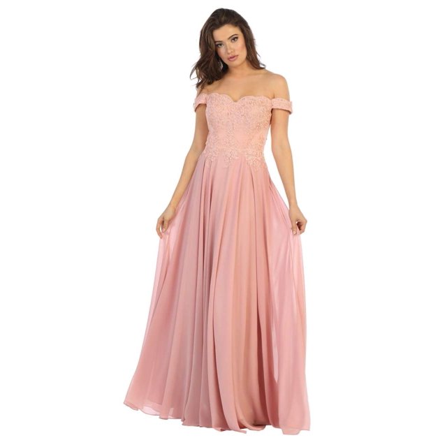 Off Shoulder Bridesmaids Dress