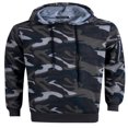 thumbnail image 4 of Autumn Men Fleece Warm Hoodie Camouflage Sweatshirt Pullover Coat Tops, 4 of 6