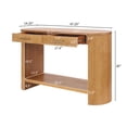 thumbnail image 2 of Noble House Table Console avec Tiroirs de Rangement, Table d'Entrée Étroite Moderne en Bois pour Salon et Couloir, Brun, 2 of 6