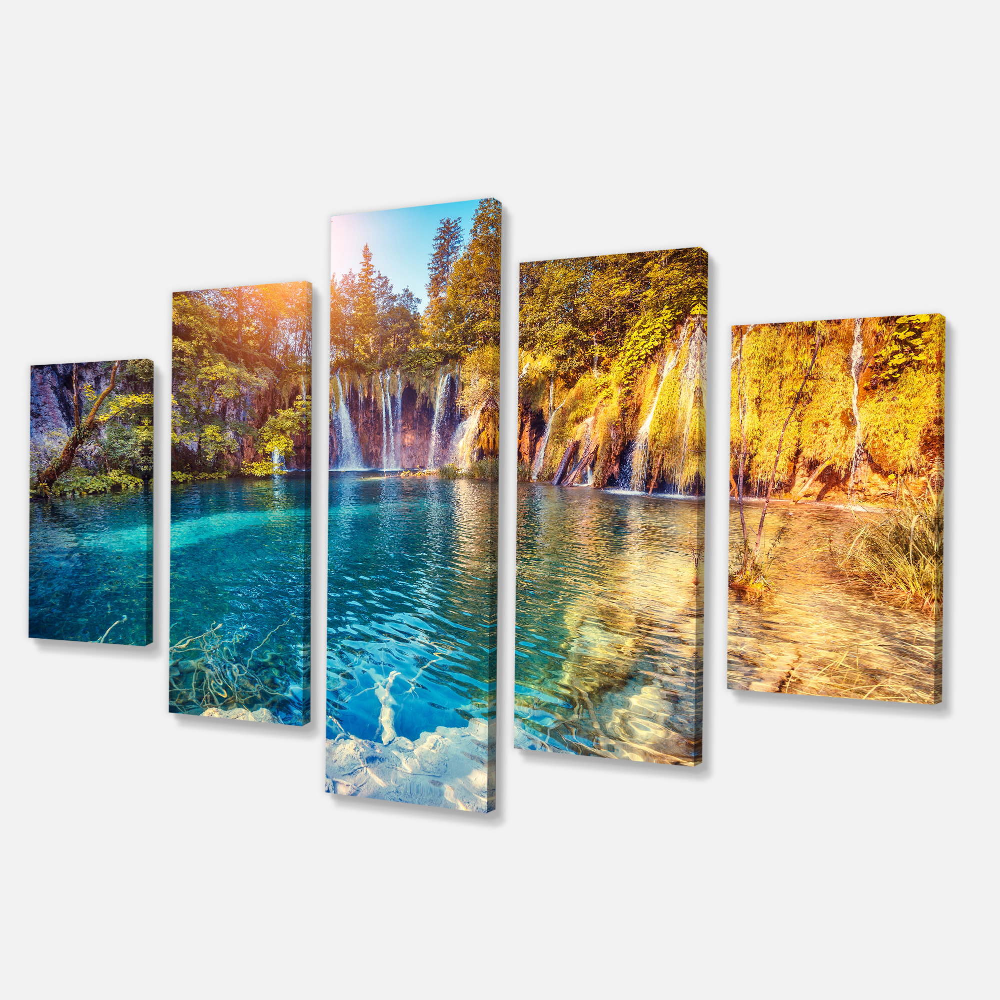 Tableau imprimée sur toile photographie Design Art Eau et soleil