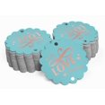 thumbnail image 2 of Inkdotpot Pack Of 50 Let Love Sparkle Wedding Favor Paper Tags Craft Real Rose Gold Foil Hang Tags, 2 of 6
