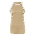 thumbnail image 4 of HBFAGFB Débardeurs pour Femmes Mode Col Rond Sans Manches Hauts Slim Légers Gilet Polyvalent Kaki Taille g, 4 of 4