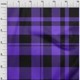 thumbnail image 3 of oneOone Polyester Spandex Medium Purple Fabric Tartan Craft Projects Decor Fabric Printed By The Yard 56 Inch Wide, 3 of 4