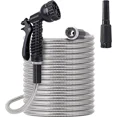 thumbnail image 4 of 50ft Stainless Steel Metal Garden Hose - Kink & Tangle Free, Heavy Duty Design, 4 of 5