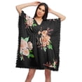 thumbnail image 1 of Moomaya Printed Bikini Cutwork Lace Caftan Kaftan Dresses For Women Plus Size, 1 of 4