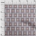 thumbnail image 1 of oneOone Polyester Lycra Fabric Ethnic Geometric Flame Stitch Print Fabric By The Yard 56 Inch Wide, 1 of 4