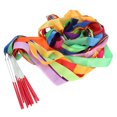 thumbnail image 1 of KAKOWELY 14pcs Colorful Rhythmic Gymnastics Ribbon Dancing Gymnastics Ribbon Dancing Streamers for Kids (Mixed Color),90.55X"X1.77"X0.04", 1 of 4
