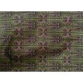 thumbnail image 4 of oneOone Tissu Popeline de Coton Rayé/feuilles & Floral Imprimé 1 Yard 56 Pouces de Large, 4 of 4