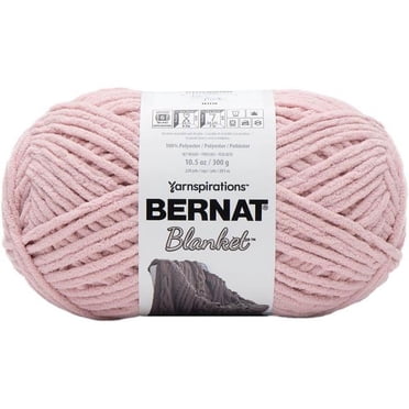 Bernat® Blanket™ #6 Super Bulky Polyester Yarn, Tan Pink 10.5oz/300g, 220 Yards