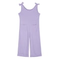 thumbnail image 4 of MIASHUI Girl's Jumpsuits Summer Sleeveless Overalls Kids Round Neck Long Pants Rompers,Purple,9-10 Years, 4 of 5