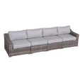 thumbnail image 1 of Living Source International Wicker / Rattan 4 - Person Seating Group in Gray, 1 of 3