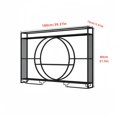thumbnail image 2 of 39in Metal Wall Mounted Wine Rack, 3-Tier Bar Shelf  with Glass Holder, Modern Large Capacity Bar Liquor Bottle Display Shelf for  Dining Room & Kitchen, 2 of 7