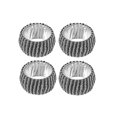 thumbnail image 4 of 4PC Beaded Napkin Ring With Craft Box Black & Silver, 4 of 4