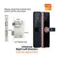 thumbnail image 2 of Door Lock, Tuya Smart Door Lock Digital Electronic Lock With Smart Card/password/key Unlock/USB Emerncy Charging ,Easy to Install, 2 of 7