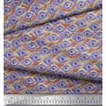 thumbnail image 3 of Soimoi Rayon Fabric Peacock Feather Print Fabric by Yard 56 Inch Wide, 3 of 3