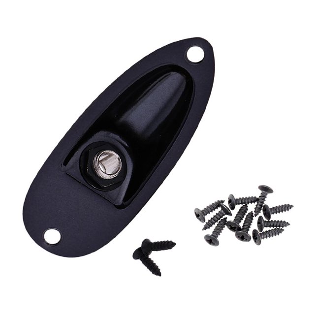 lionlar 1 Set Black 6.35mm Boat Socket Guitar Jack Socket for ST SQ Electric Guitar