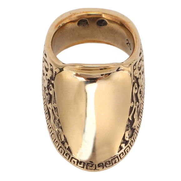 Bague de Doigt de Tir à l'Arc, Procédé de Polissage Styles de Port Polyvalents Bague de Pouce Universelle de Tir à l'Arc pour Tir à l'Arc Extérieur pour Tir 20 mm