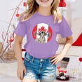 thumbnail image 2 of Chandails de la Fête du Canada T-Shirts pour Tout-Petites Filles T-Shirt à Manches Courtes pour Filles Vêtements d'Été pour Tout-Petites Filles Col Rond Ensembles Fille Tenue Fille 3T, 2 of 4