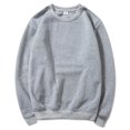 thumbnail image 2 of vdgthytj Men's Crewneck Sweatshirt Long Sleeve Basic Solid Color Shirts Fall Fleece Casual Loose Pullover Tops, 2 of 8