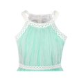 thumbnail image 4 of Girls Dress Turquoise Butterfly Embroidered Halter Dress Party 8 Years, 4 of 7