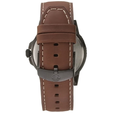 Timex Men's Expedition T49990 Brown Leather Analog Quartz Fashion Watch