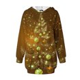 thumbnail image 4 of TIMIFIS Robe de Noël Moche pour Femmes, Manches Longues, Imprimé Bonhomme de Neige, Robe Chemise Décontractée Moulante avec Poche, 4 of 4
