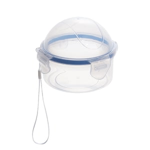 WHEANG Contenants de stockage des aliments en plastique Contenant de stockage sec de qualité alimentaire Contenant rond avec couvercle hermétique