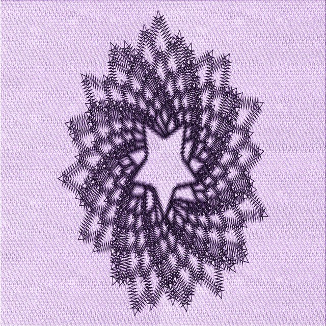 Ahgly Company Machine Washable Indoor Square Transitional Purple Flower Purple Area Rugs, 8' Square