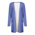 thumbnail image 4 of Pisexur Women's Cardigan Sweaters Lightweight Open Front Cardigan Casual Solid Color Long Sleeve Button Down Loose Fall Cardigans, 4 of 5