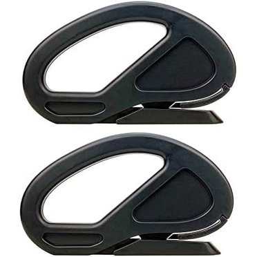 2Pack Safety Wrapping Paper Cutter Vinyl Film Cutter Car Wraps Knife Craft Vinyl Knife Utility Knife with Razor Blade for Window Tint, Car Wrap, Craft Making, Black Black