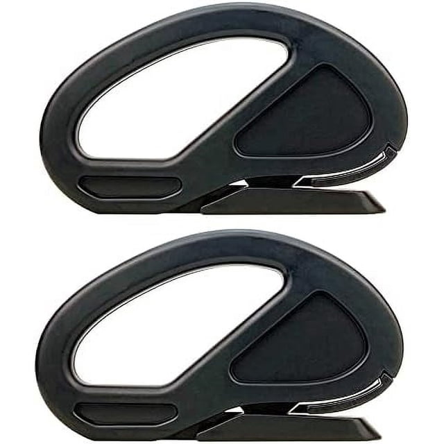 2Pack Safety Wrapping Paper Cutter Vinyl Film Cutter Car Wraps Knife Craft Vinyl Knife Utility Knife with Razor Blade for Window Tint, Car Wrap, Craft Making, Black Black