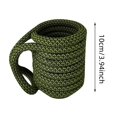 thumbnail image 2 of & Glass Racks Recycled Rock Climbing Rope Can Cozy Handmade Reusable Can Cooler Sleeve Non- Insulated with Handle for Drinks, 2 of 3