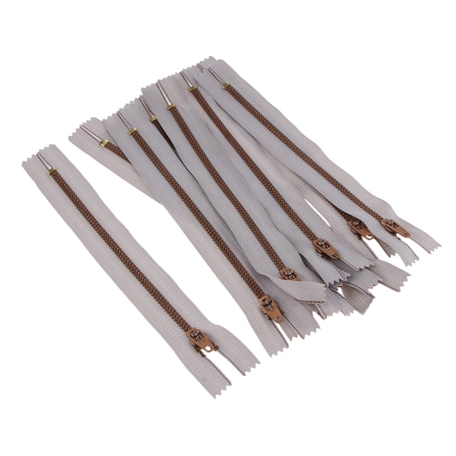 8.9 Inch Zippers - Nylon Zippers Bulk - Supplies for Tailor Sewing Crafts - Light Gray