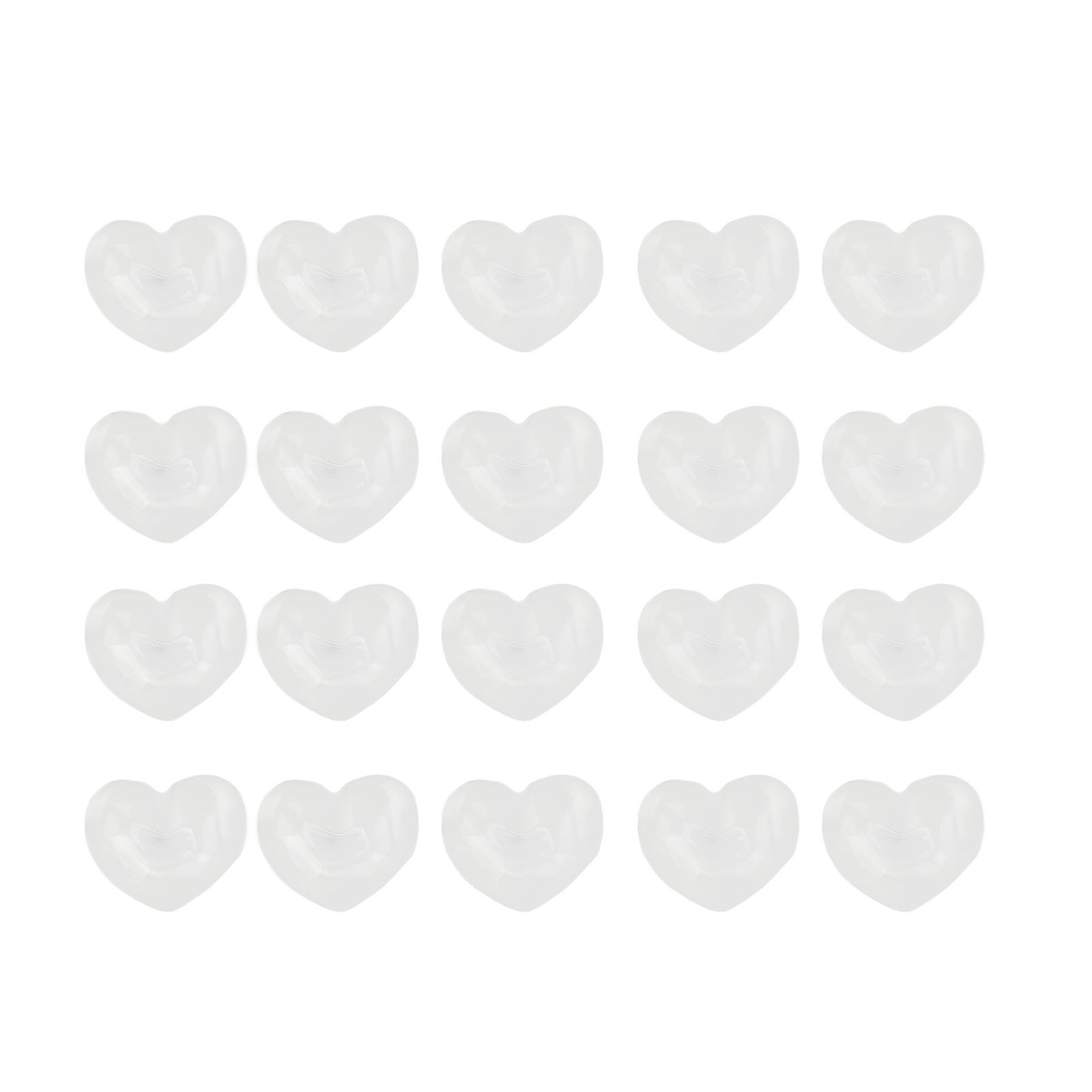 Glass Nail Polish Color Card, Heart Shape 50Pcs Nail Color Display Card  For Nail